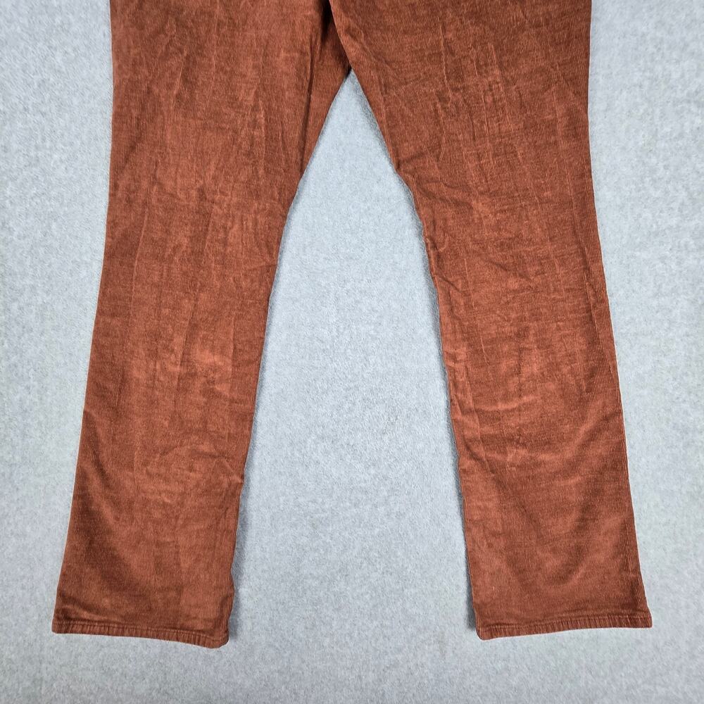 Old Navy Womens 14 High-Rise Kicker Boot-Cut Corduroy Pants Rust Color - Picture 8 of 16